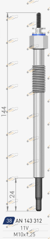 Свеча накаливания A-N PARTS 143 312